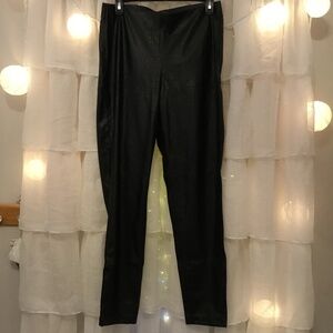 Vince Camuto Croc embossed faux Leather pants